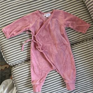 Angel Dear Velour Pink Kids One Piece
